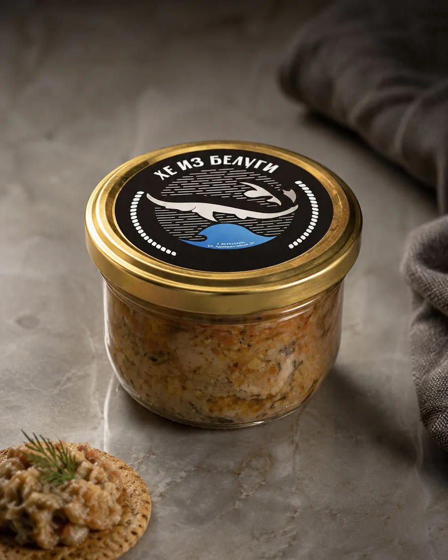 Хе из белуги, стеклянная банка 180 г